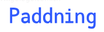 Paddning